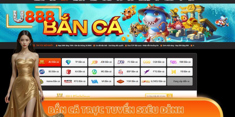 Bắn cá trực tuyến siêu đỉnh