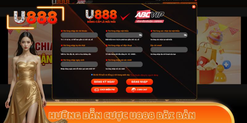 Hướng dẫn cược tại U888 bài bản