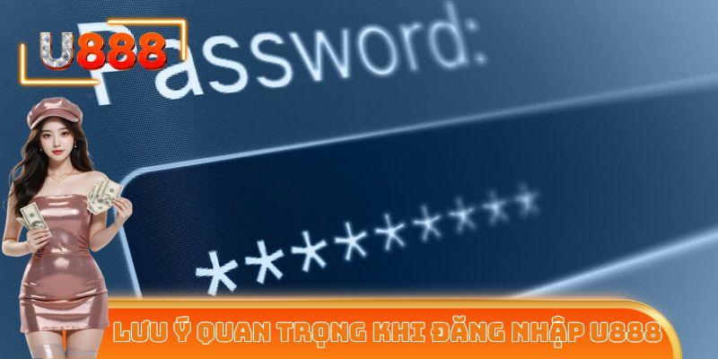 Lưu ý quan trọng khi thành viên tiến hành đăng nhập U888