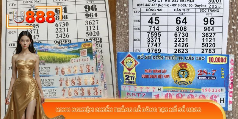 Kinh nghiệm chiến thắng dễ dàng tại xổ số U888